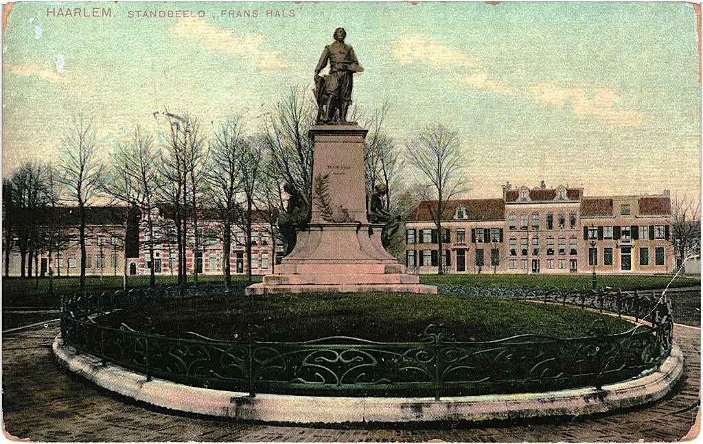 80559 Haarlem Standbeeld Frans Hals 1909 Gelopen met zegel