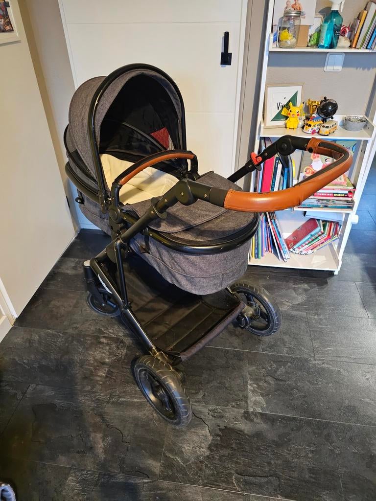 Slee Mobile kinderwagen 3 in 1 donkergrijs, Kinderen en Baby's, Kinderwagens en Combinaties, Gebruikt, Combiwagen, Overige merken