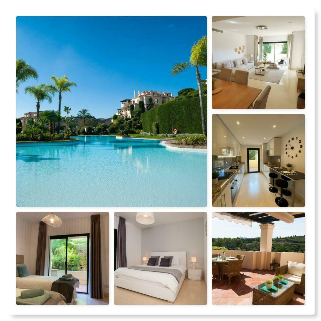 Costa Del sol–te huur app. met 2 slaapkamers - zicht op golf, Wasmachine, 2 slaapkamers, Appartement, Landelijk
