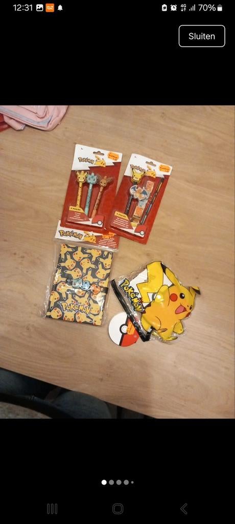 Pokémon pakket/pokémon schoolspullen, Diversen, Schoolbenodigdheden, Ophalen of Verzenden