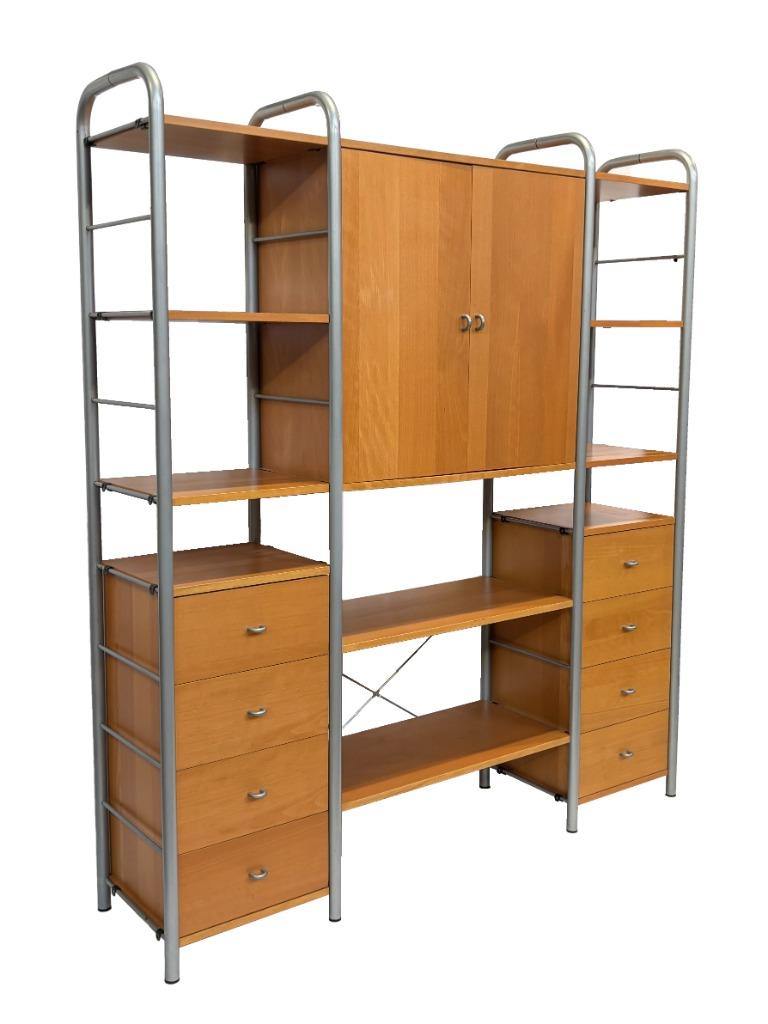 Vintage Ikea Niklas Kast, Rutger Andersson Wandkast Modulair, Ophalen, Met plank(en), Gebruikt, Minder dan 100 cm