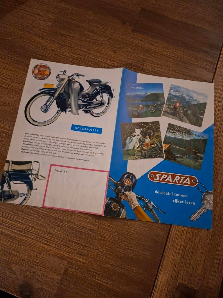 Folder sparta bromfietsen, Ophalen of Verzenden, Zo goed als nieuw