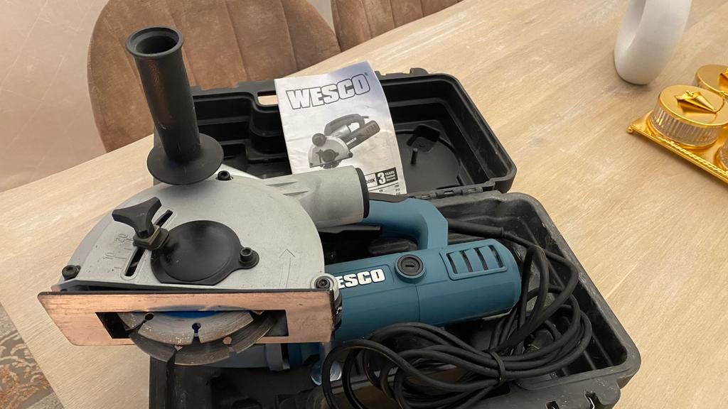 Wesco cirkelzaag 125mm, Ophalen of Verzenden, Zo goed als nieuw, Elektrisch, Bovenfrees