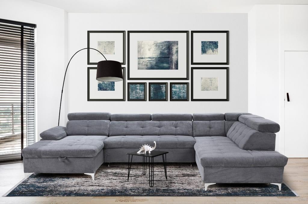 Nieuwe trendy Ubank xxl slaapbank moderne loungebank, Keizer, Keizer, Hoekbank, 300 cm of meer
