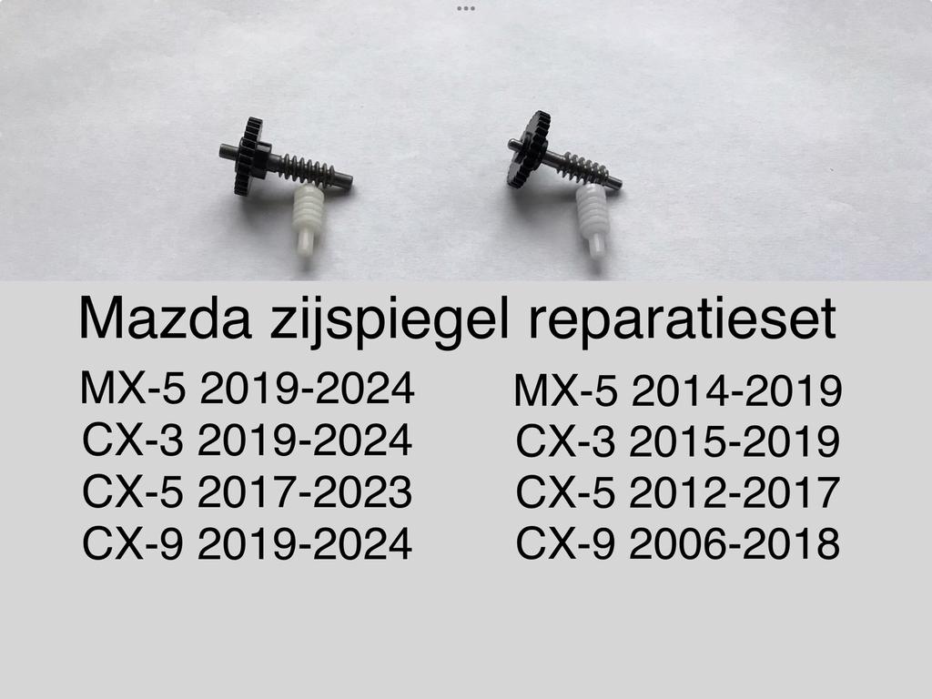 Mazda CX5 CX3  MX5CX9 TANDWIELENSET BUITENSPIEGEL ZIJSPIEGEL, Auto-onderdelen, Spiegels, Ophalen of Verzenden, Nieuw, Mazda