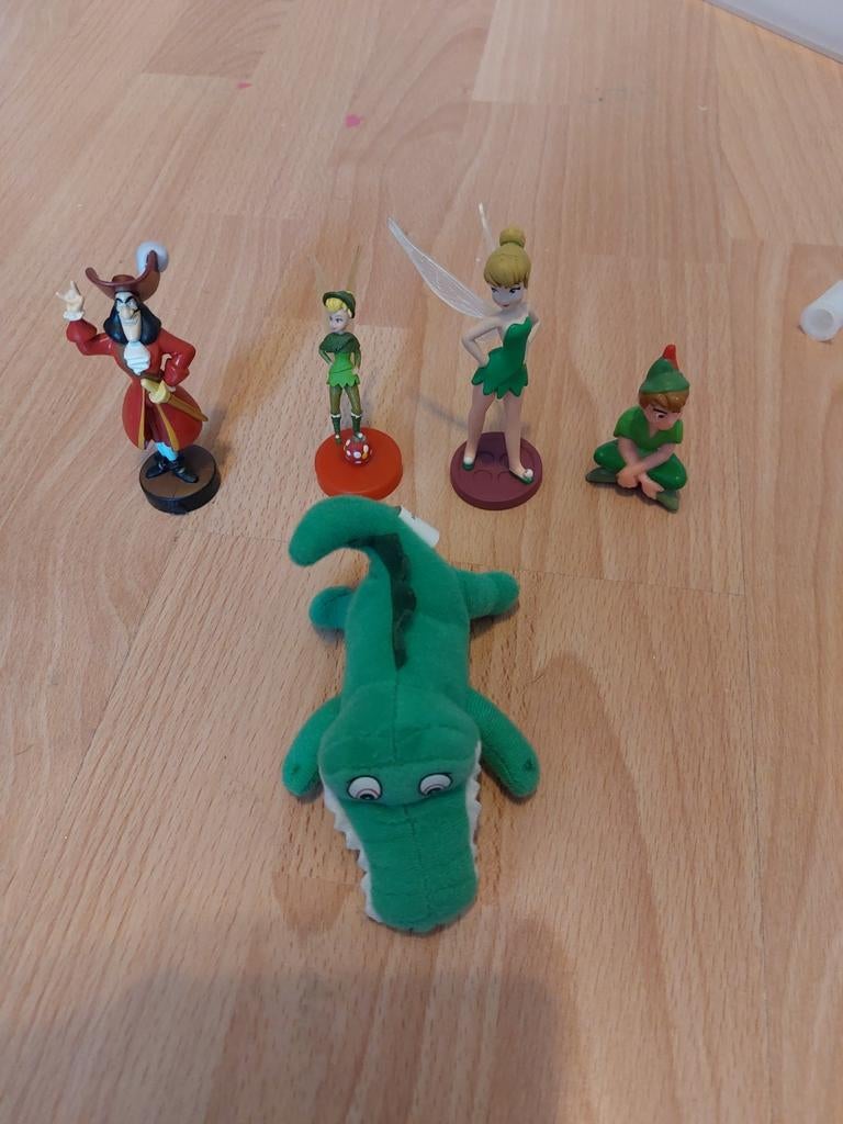 Disney oude poppetjes peter pan, Ophalen of Verzenden, Peter Pan of Pinokkio, Zo goed als nieuw, Beeldje of Figuurtje