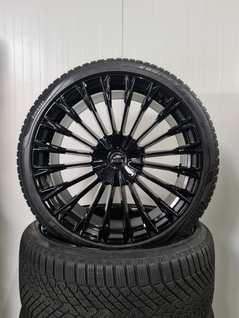 23' Antera A130 Black Audi Q8 SQ8 Facelift met winterbanden, 285 mm, Banden en Velgen, Overige maten, Personenwagen