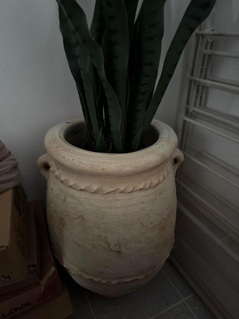 Tamegroute plantenpot, 60 cm hoog, Gebruikt, 40 cm of meer, Rond, Binnen