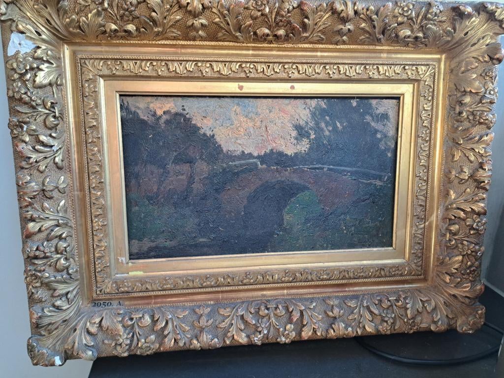 Leendert van der Vlist, schilderij, paneel in lijst, Antiek en Kunst, Ophalen