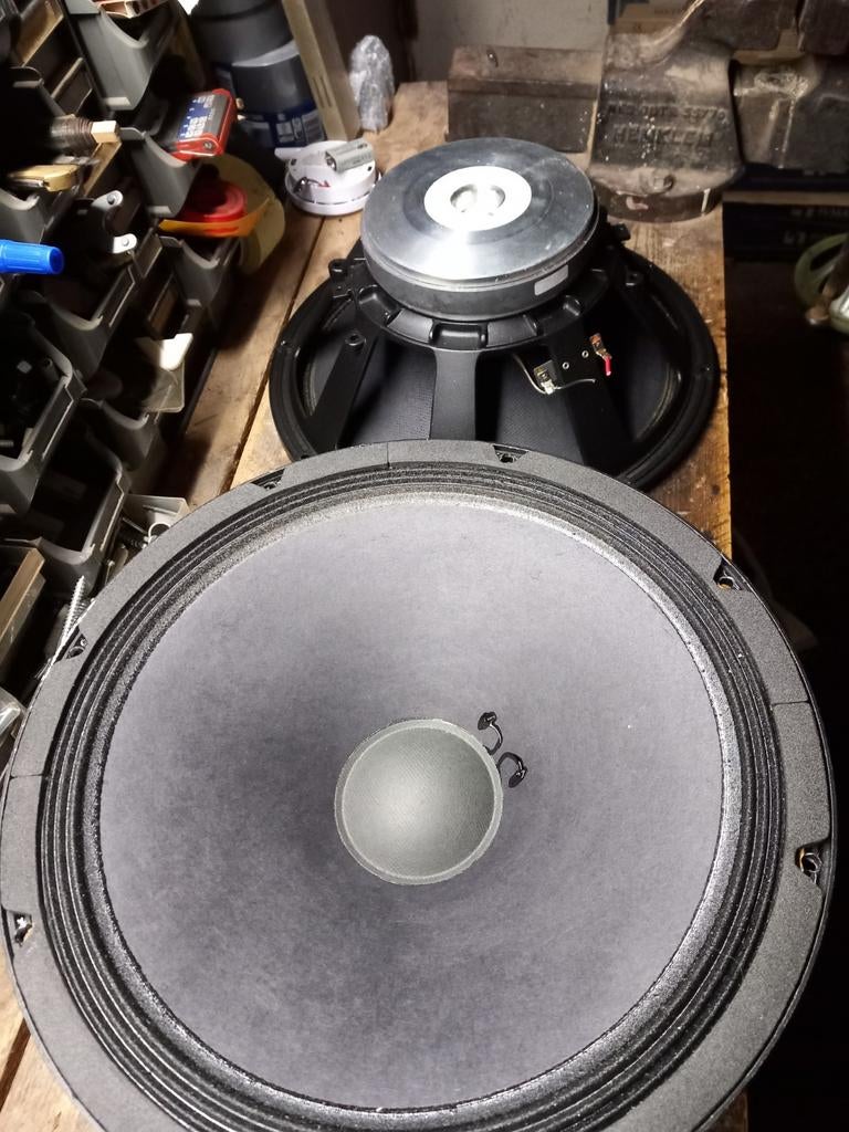 Mogelijk RCF luidsprekers 15 inch stikkers zijn eraf, Ophalen of Verzenden, 120 watt of meer, Front, Rear of Stereo speakers, Overige merken