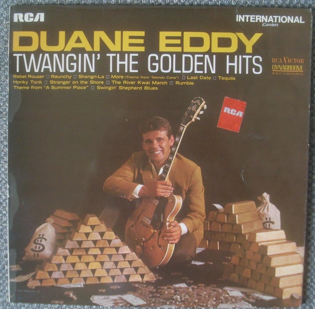 Duane Eddy - Twangin' The Golden Hits (LP), Ophalen of Verzenden, Zo goed als nieuw, 12 inch, Rock-'n-Roll