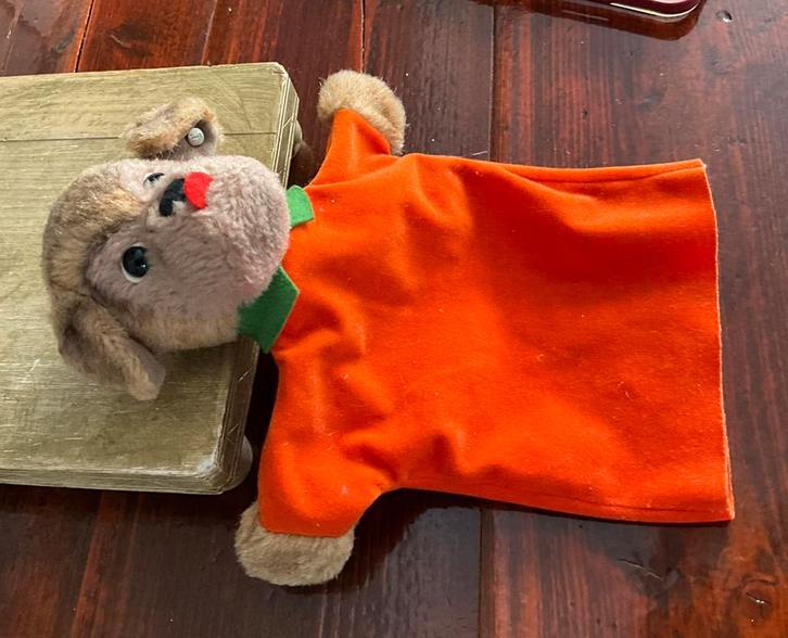 Antieke handpop van steiff met steiff knop., Ophalen of Verzenden