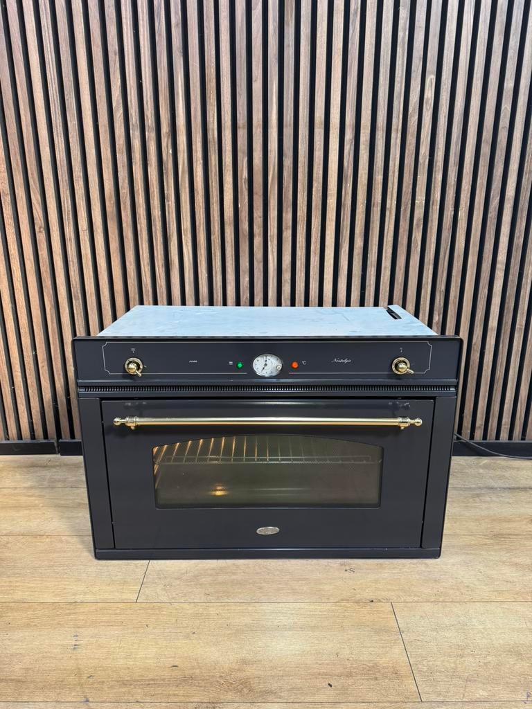 Prachtige Antraciet Boretti inbouw oven (Gratis bezorgen), 5258sh, Hete lucht, Ophalen of Verzenden, Zo goed als nieuw