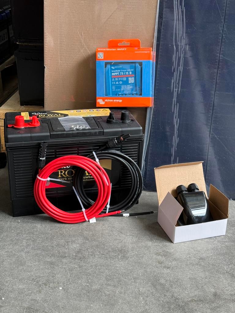 SET AANBIEDING! 120W Zonnepaneel Victron MPPT + toebehoren, Ophalen of Verzenden, Nieuw, Mercedes-Benz