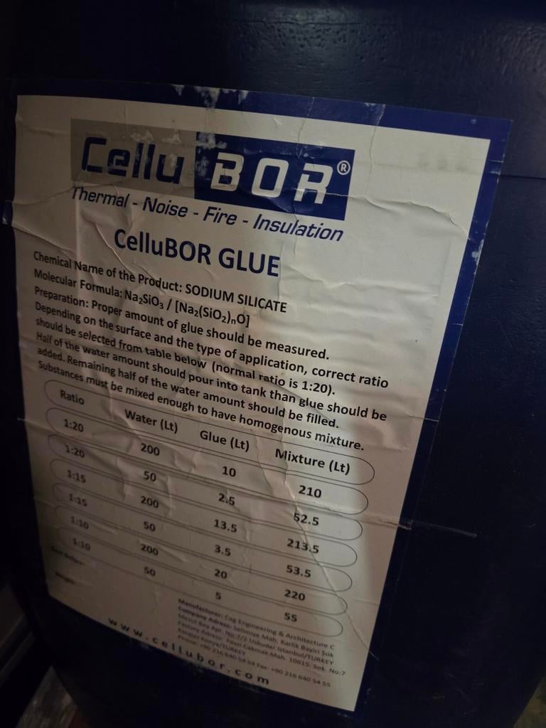 Cellubor Lijm - Thermische, Geluids- en Brandisolatie, Doe-het-zelf en Verbouw, Isolatie en Afdichting, Ophalen, Overige materialen