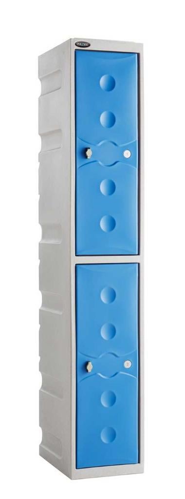 Ultrabox kunststof locker met 3 blauwe deuren, Huis en Inrichting, Kasten | Lockerkasten, Ophalen, Nieuw