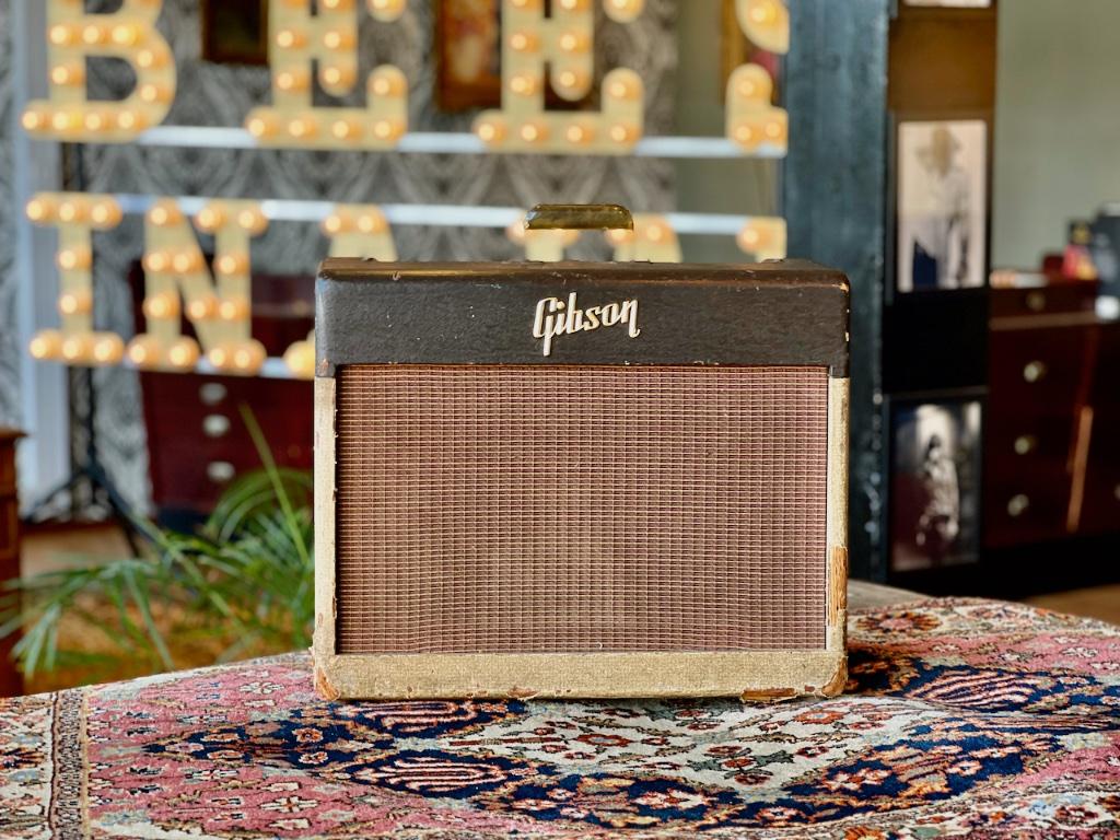 1958 Gibson GA-20 Two Tone Combo 16W, Muziek en Instrumenten, Versterkers | Bas en Gitaar, Gibson, Gebruikt, Minder dan 50 watt