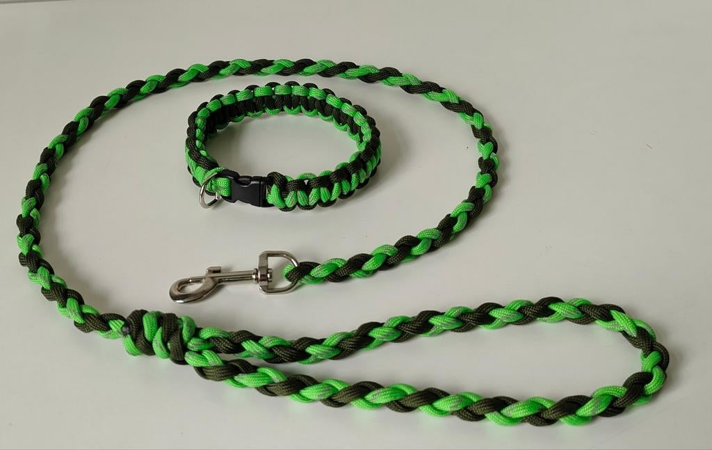Riem plus Halsband. Kleur/Maat naar wens., Dieren en Toebehoren, Ophalen of Verzenden, Nieuw, Hondenriem