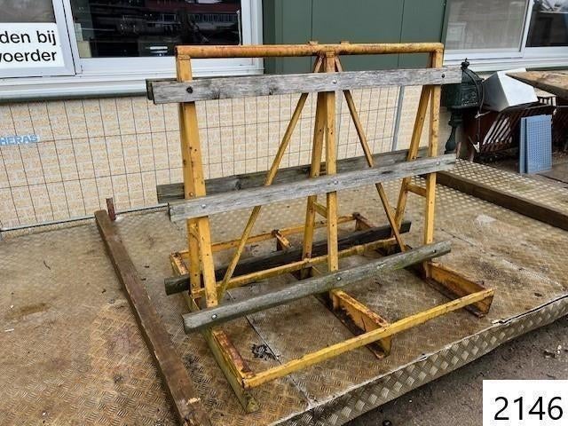 2146. Glasbok / kozijnbok / rek / transportrek, Ophalen, Gebruikt, 120 tot 160 cm, Overige typen