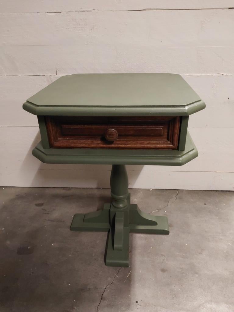 bijzettafel, Huis en Inrichting, Tafels | Bijzettafels, Minder dan 55 cm, Gebruikt, Hout, Ophalen