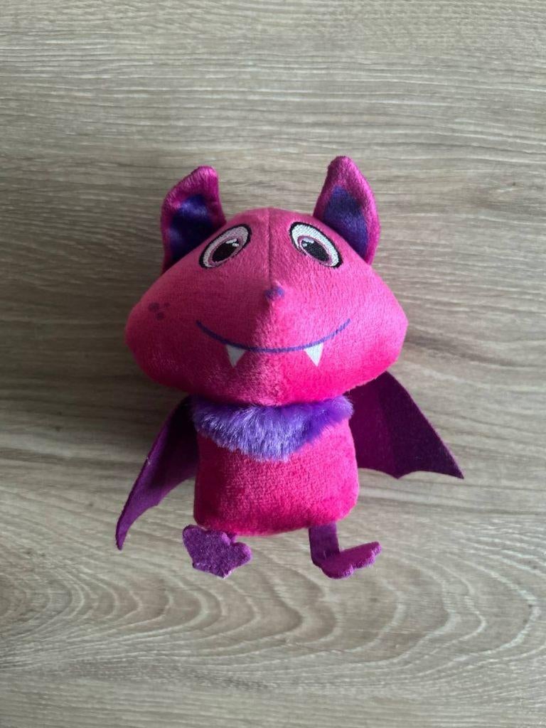 Lidl Bosmini roze Vinnie Vleermuis knuffel, Gebruikt, Overige karakters, Overige typen, Roze