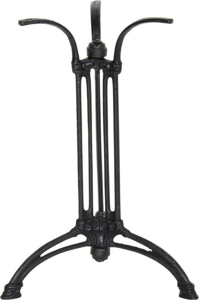 Rond gietijzeren tafel met marmer blad 80 x 74 cm tafels, Overige materialen, Bistro, 50 tot 100 cm, Rond
