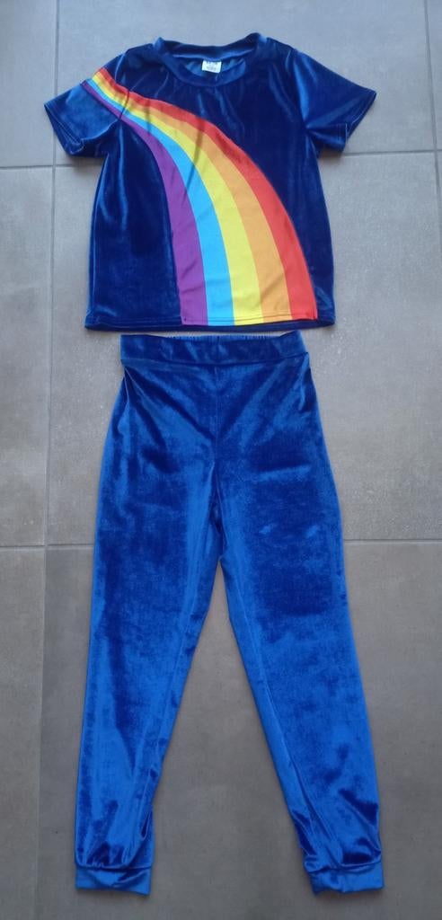 K3 regenboog pak. Maat 134., Ophalen of Verzenden, Gebruikt, 134 t/m 140, Meisje