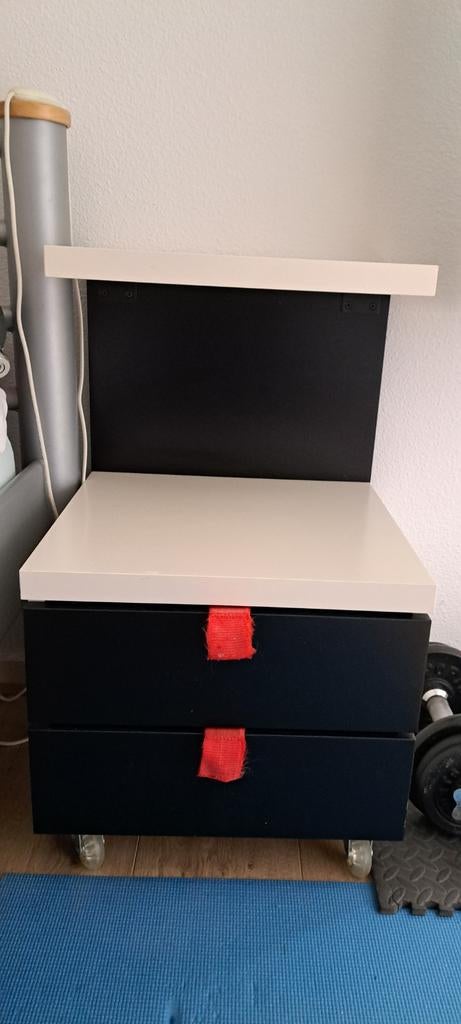 Ikea nachtkastje Odda (zero's), Ophalen, 1 of 2 laden, 50 tot 100 cm, Minder dan 100 cm
