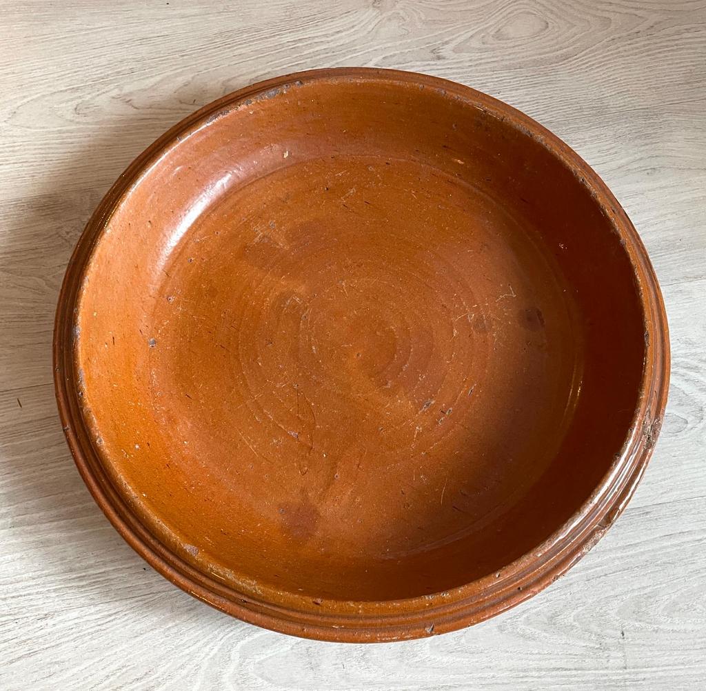 Handgemaakte Marokkaanse Aardewerken Schaal - 50cm, Ophalen of Verzenden