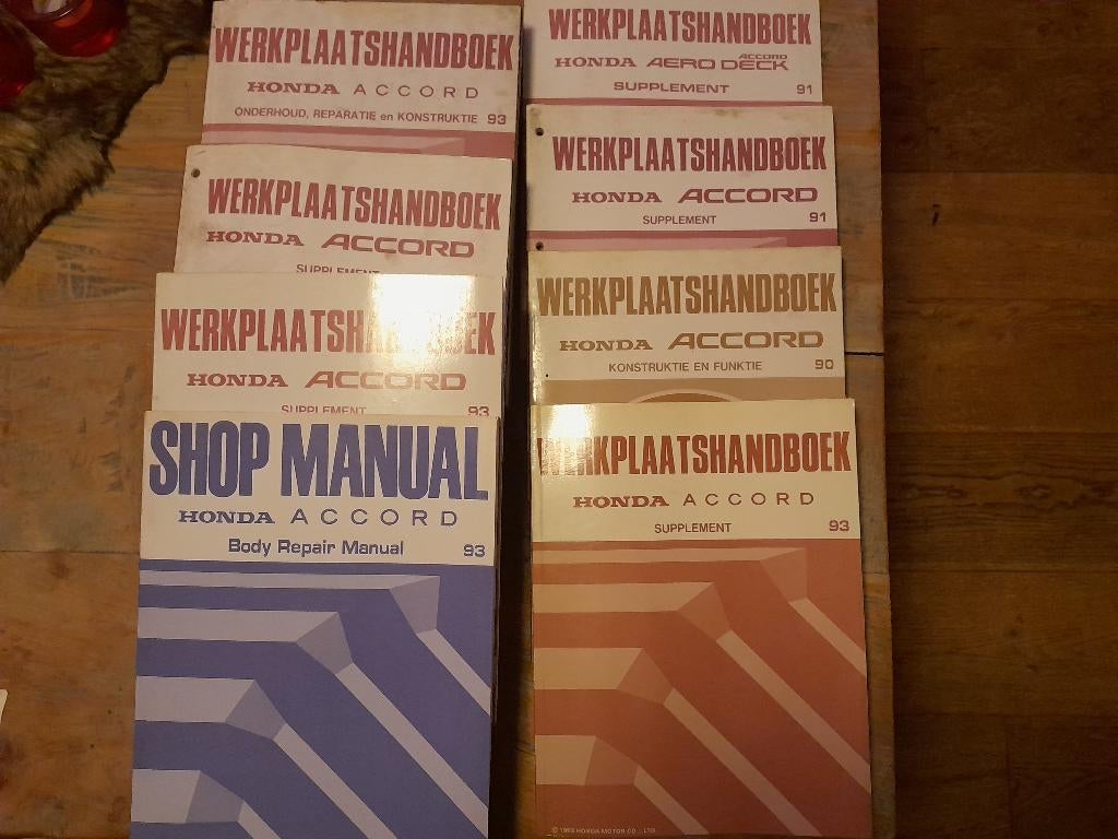 Honda werkplaats handboeken, Honda, Ophalen of Verzenden, Onbekend, Gelezen