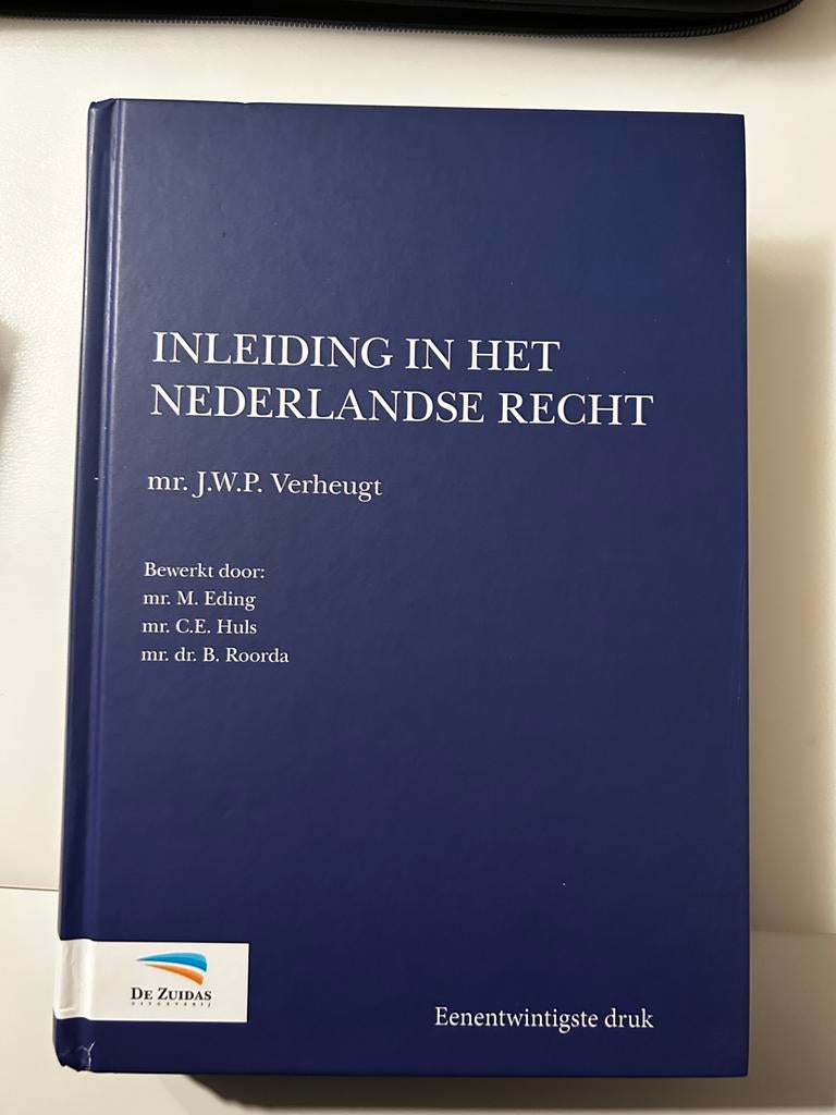 Inleiding Nederlands recht, 21e druk, Boeken, Studieboeken en Cursussen, Gelezen, HBO, Gamma, Ophalen of Verzenden