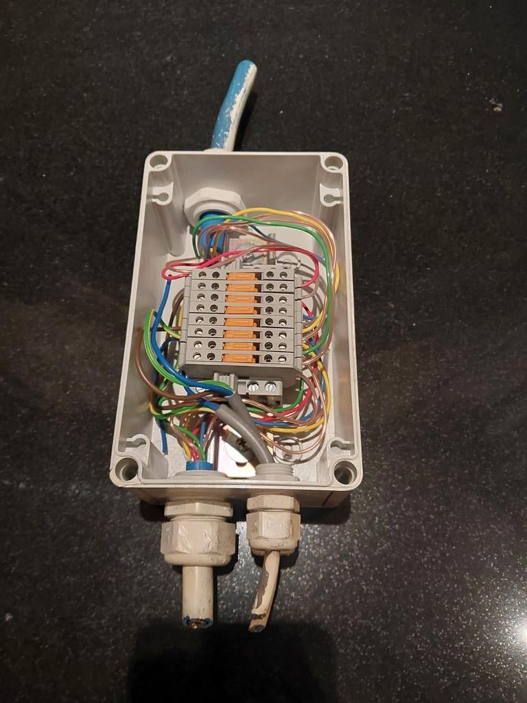 Aansluitdoos distributieblok elektronica rijgklem kabel, Ophalen of Verzenden, Gebruikt, Kabel of Snoer