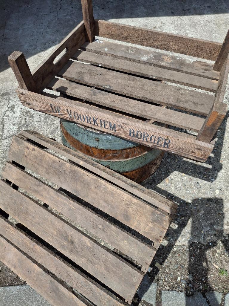 oude houten aardappelkistjes, gem. " de Voorkiem" Borger, zi, Ophalen, Gebruikt, 60 cm of meer, Minder dan 35 cm