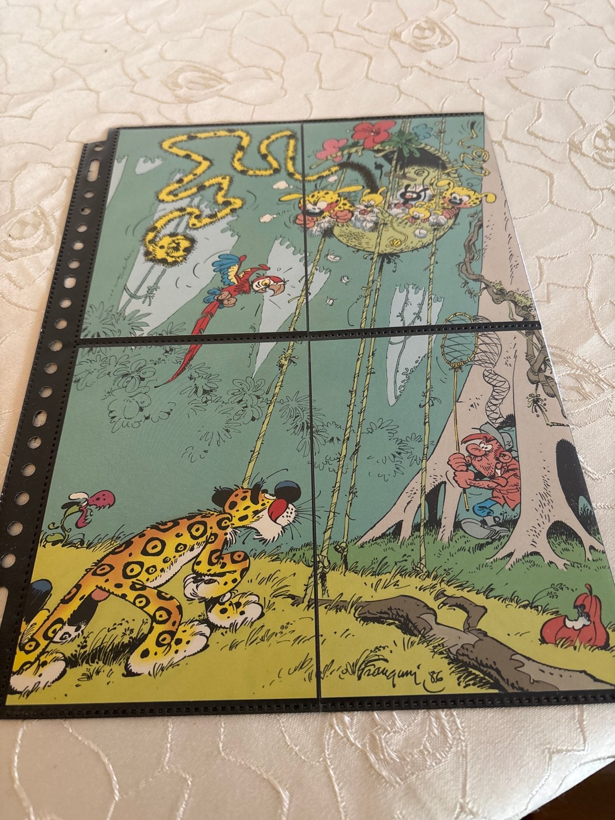 Vintage Carte Postale BD Charleroi 1986 Franquin Sepp, Verzamelen, Ophalen of Verzenden
