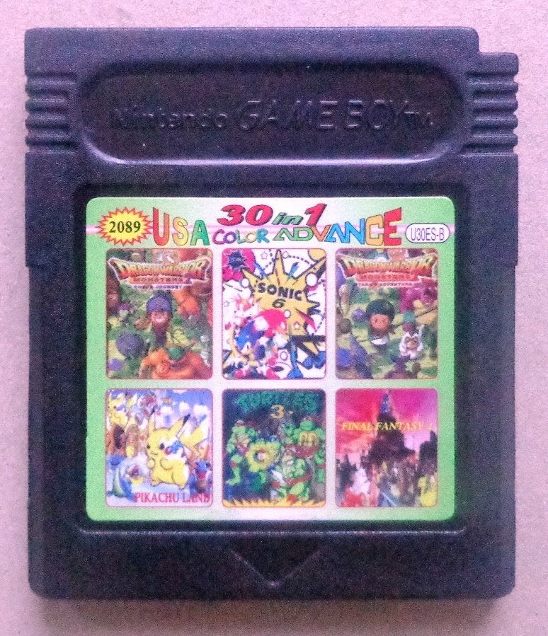 30 in 1 voor de Gameboy Color en Advance, 1 speler, Ophalen of Verzenden, Gebruikt, Vanaf 3 jaar