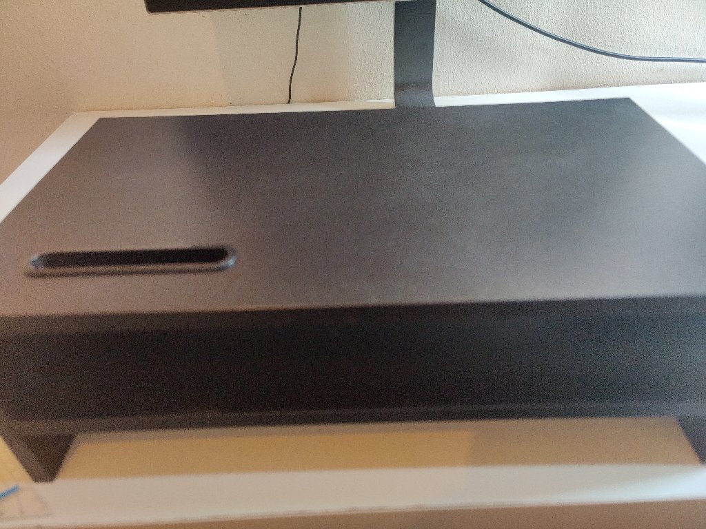 Houten Monitor / Laptop Verhoger Zwart, Computers en Software, Ophalen of Verzenden, Zo goed als nieuw
