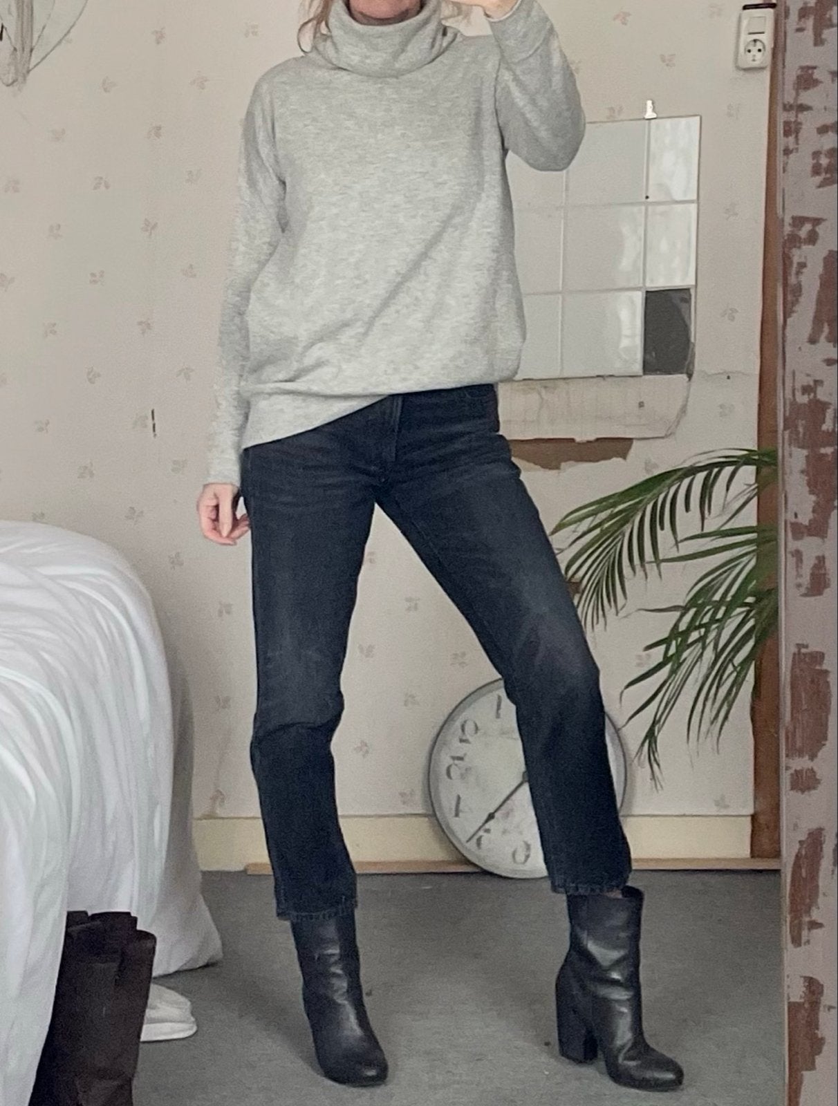 Alpha Studio coltrui wol/cashmere grijs, maat 36, Ophalen of Verzenden, Zo goed als nieuw, Maat 36 (S), Grijs