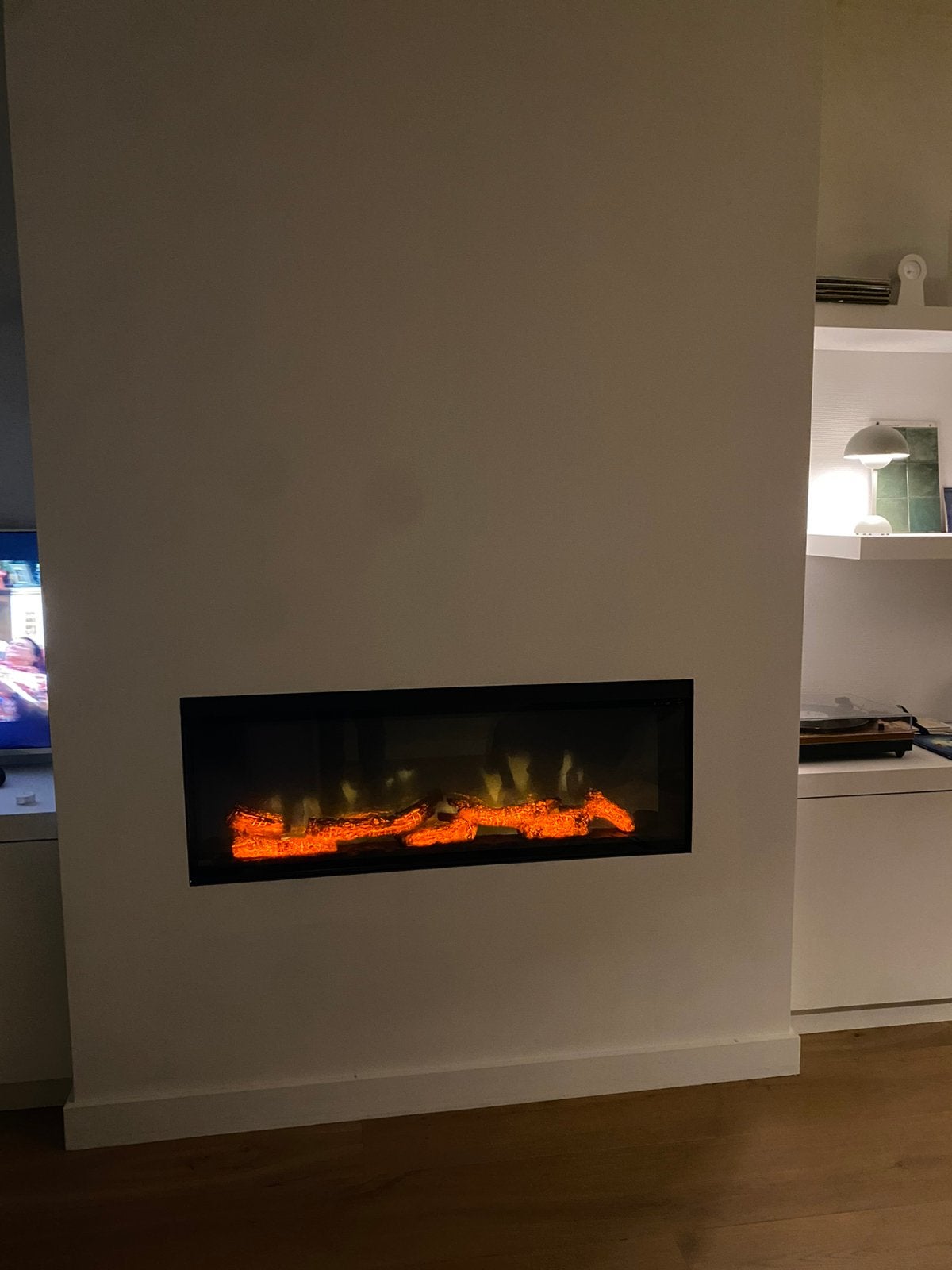 Dimplex Vega 110 cm elektrische inbouwhaard – Optiflame, Ophalen, Zo goed als nieuw, Inbouwhaard, Elektrische haard