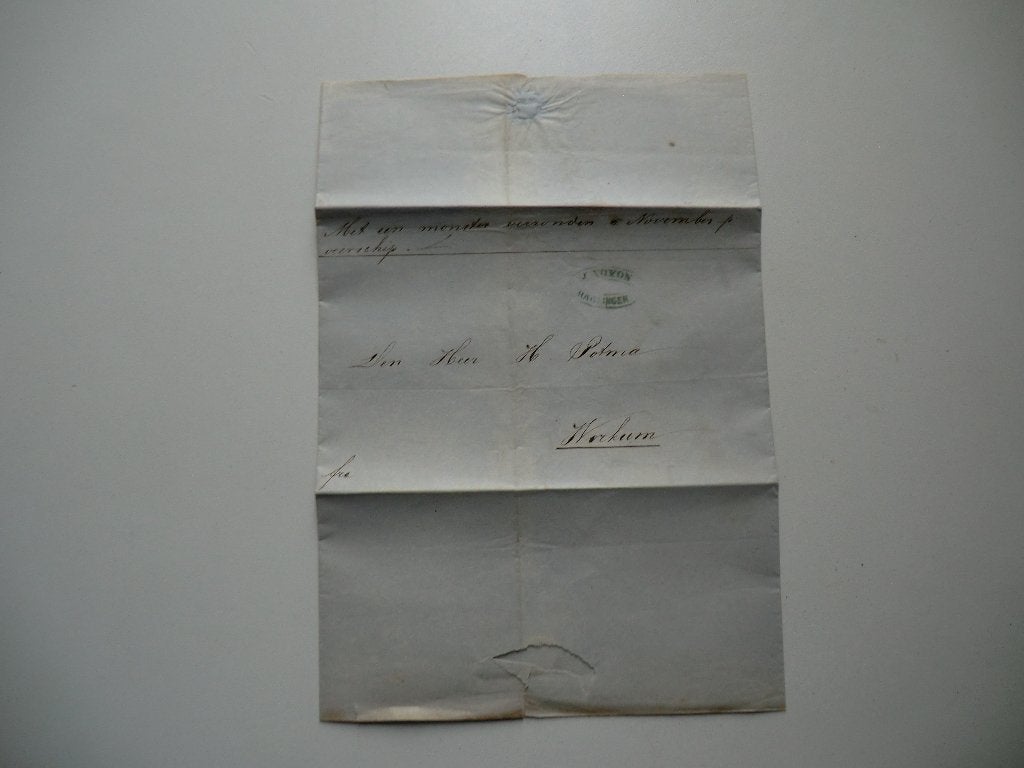 Harlingen,Petersburg,Workum,Potma,per schip,1864,Brief, Ophalen of Verzenden, Voor 1920, Gelopen, Friesland
