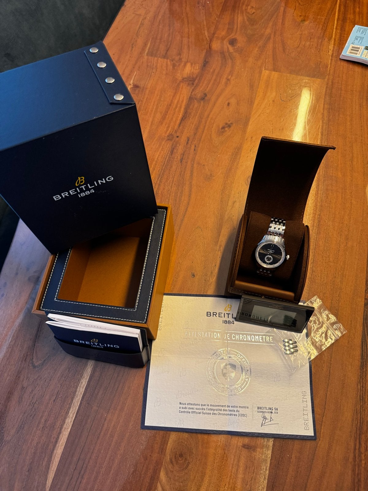 Breitling Premier Herenhorloge, Ophalen, Staal, Gebruikt, Staal