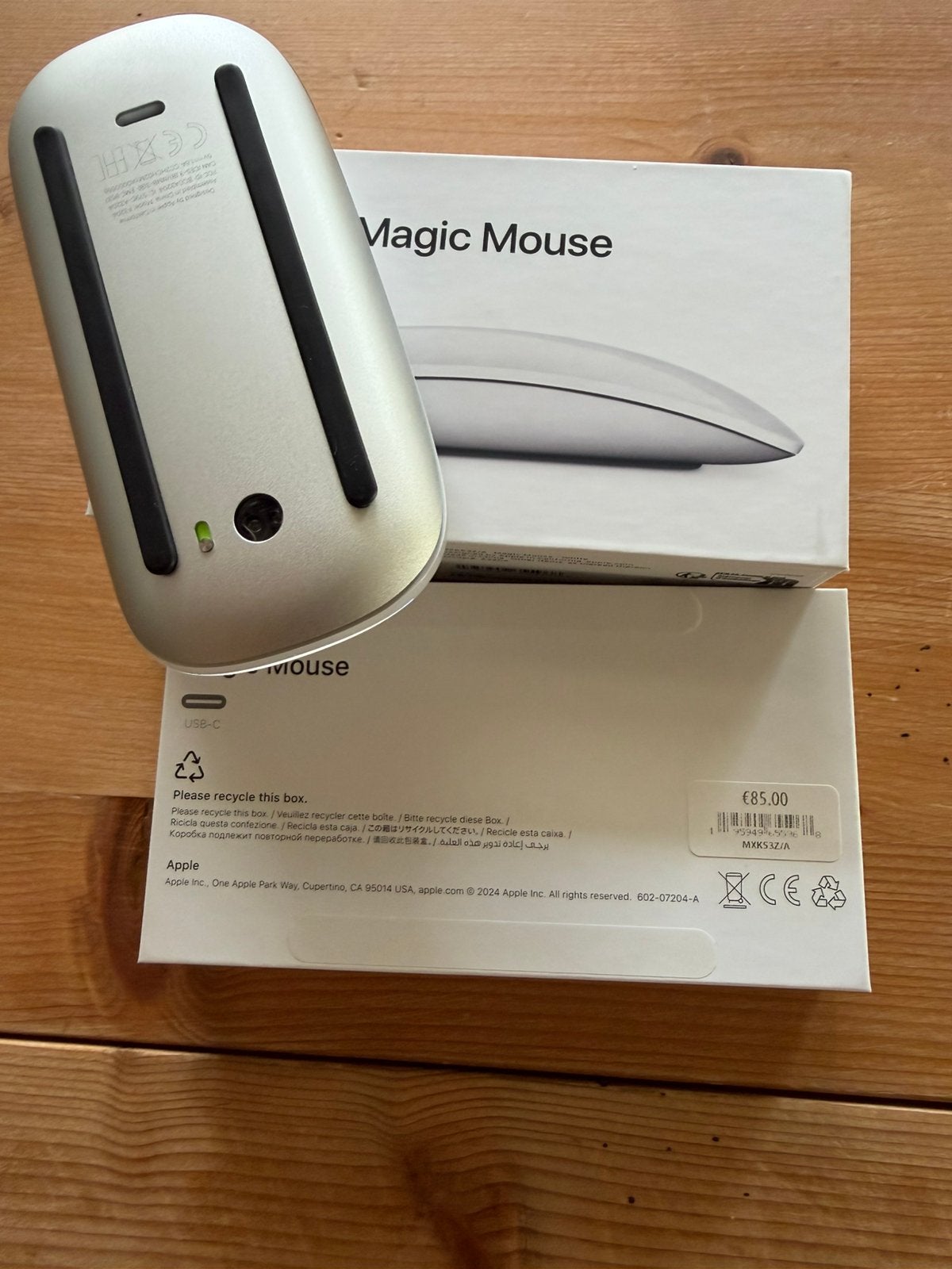 Nieuwe Apple Magic Mouse wit, Ophalen, Rechtshandig, Ergonomisch, Nieuw