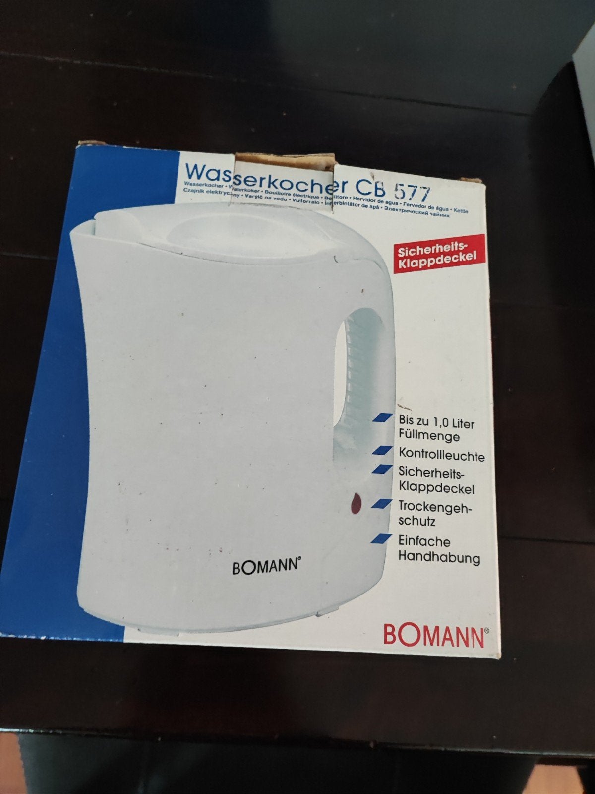 Bomann Wasserkocher CB 577 - Nieuw in doos, Minder dan 1 liter, Ophalen, Nieuw