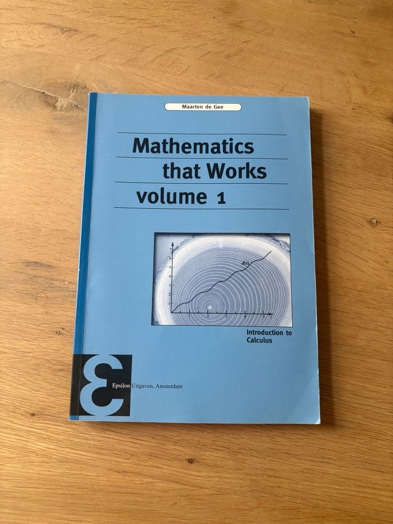 Mathematics that Works, Vol 1, Ophalen of Verzenden, Zo goed als nieuw, Overige onderwerpen, Maarten de Gee