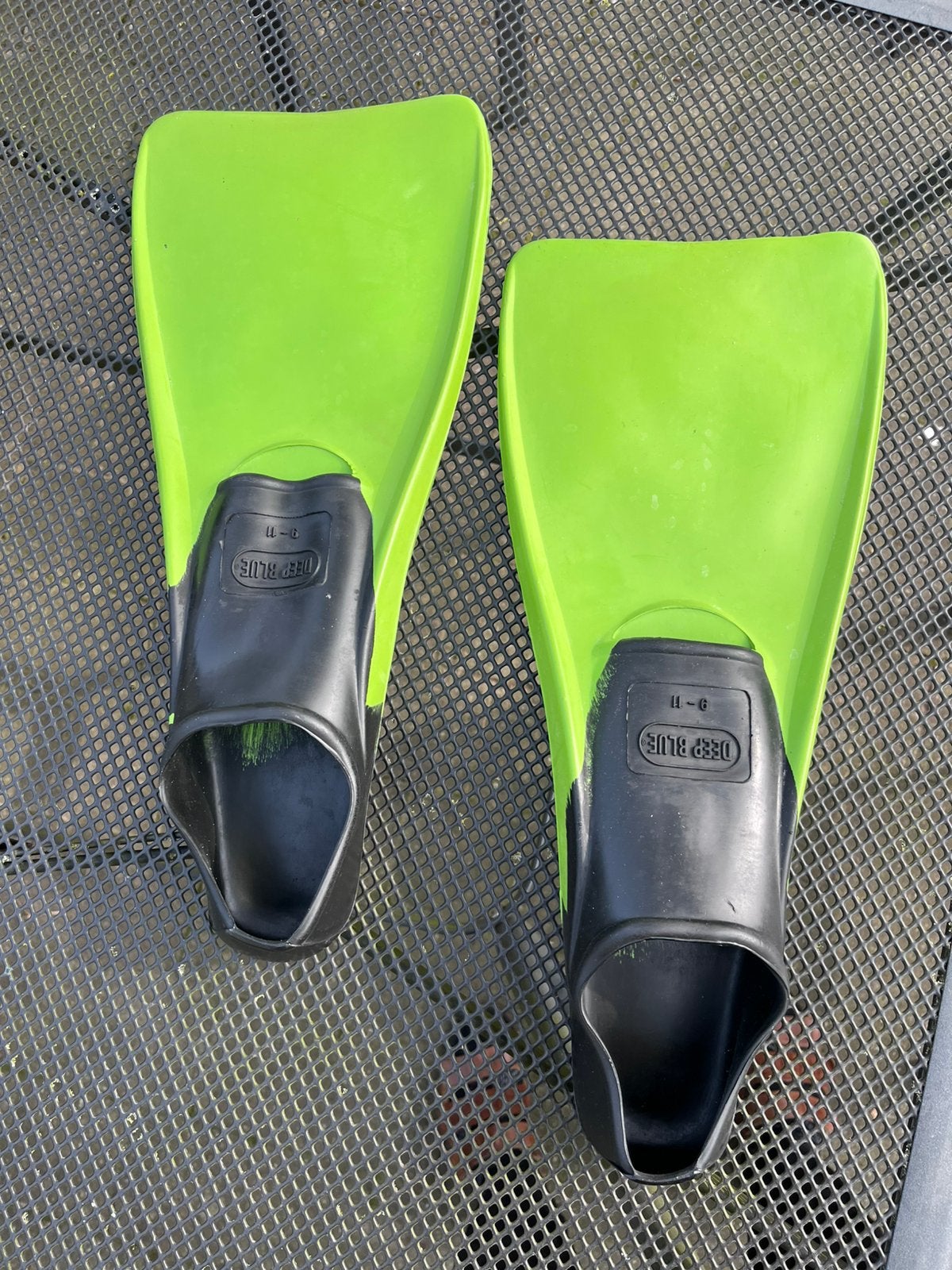 Groene Deep Blue Snorkelvinnen - Maat 39-41, Ophalen of Verzenden, Gebruikt, Snorkelvinnen