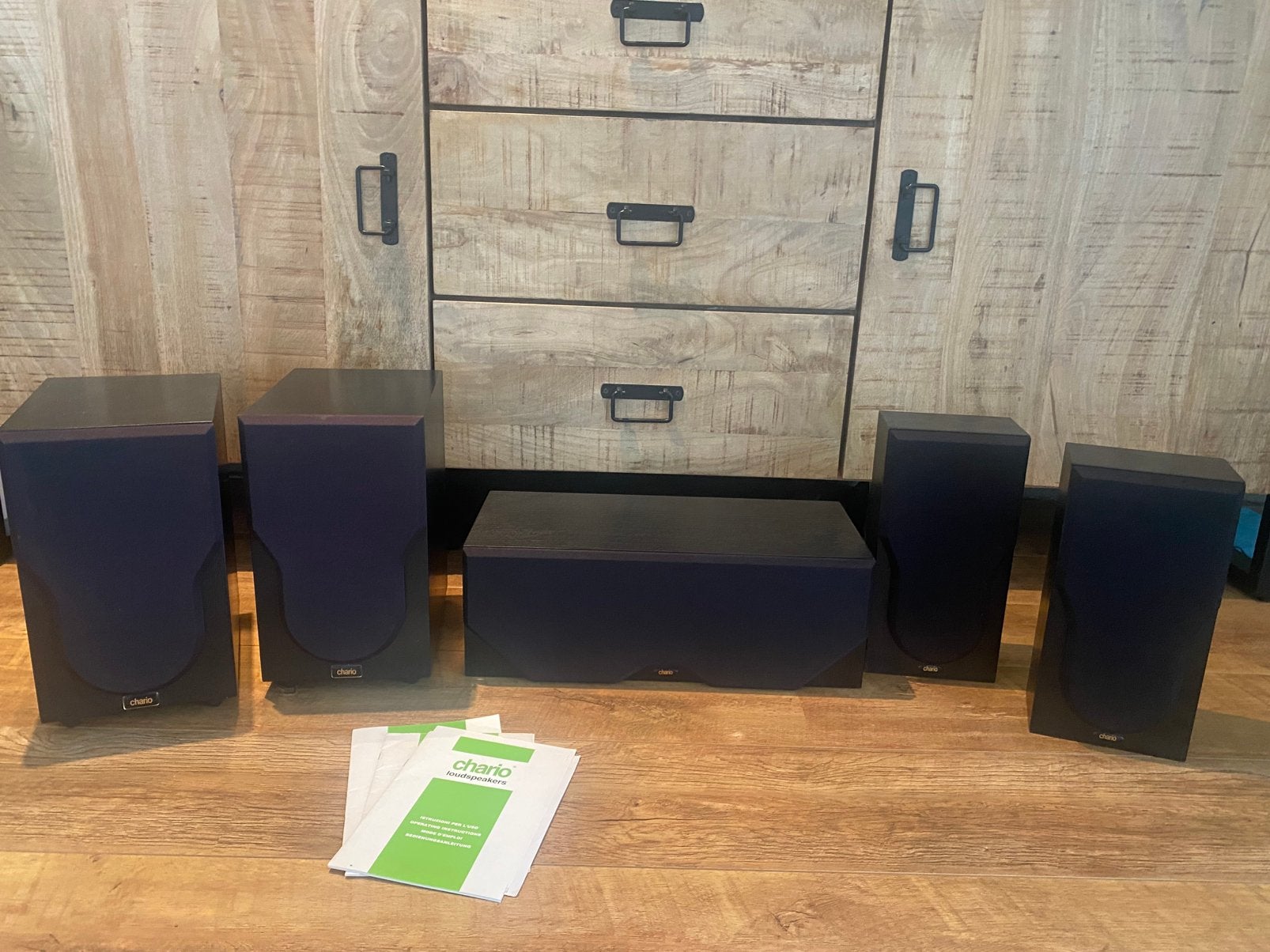 Chario home 5.1 cinema set, Gebruikt, 70 watt of meer, 5.1-systeem, Overige spelers