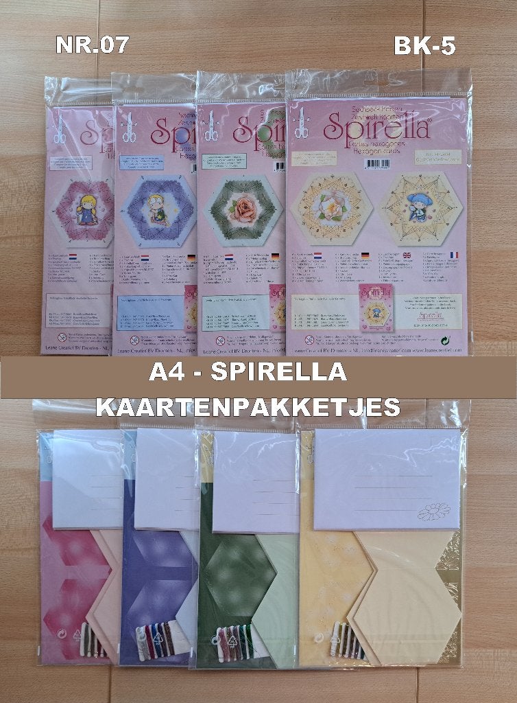 nr.07...A4-SPIRELLA ZESHOEK KAARTENPAKKETTEN, Ophalen of Verzenden, Nieuw, Overige thema's, Overige typen