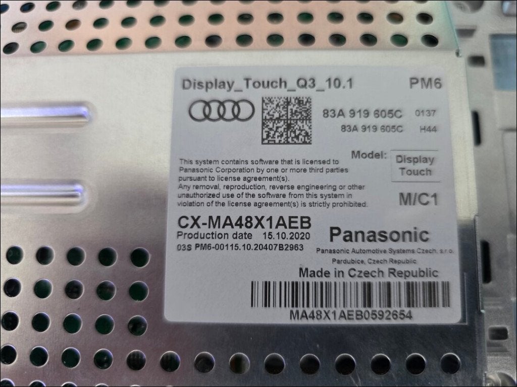 Audi Q3 F3 2022 MMI Navigation touch display 83A919605C, Ophalen of Verzenden, Nieuw, Audi