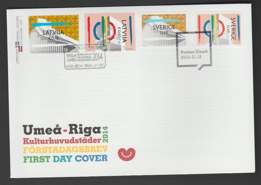 Zweden - FDC - Michelnr 2979-2980 - cultuurhoofdstad, Postzegels en Munten, Postzegels | Europa | Scandinavië, Verzenden, Zweden