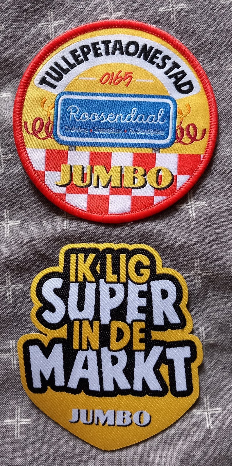 2 jumbo emblemen, Verzamelen, Speldjes, Pins en Buttons, Ophalen of Verzenden, Nieuw, Overige onderwerpen