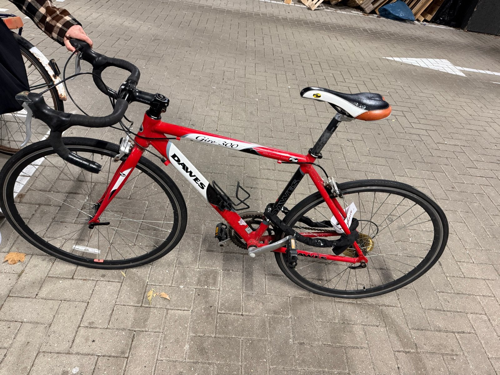 Dawes Giro 300 racefiets - Rood/Wit, Fietsen en Brommers, 28 inch, Gebruikt, Aluminium, 15 tot 20 versnellingen